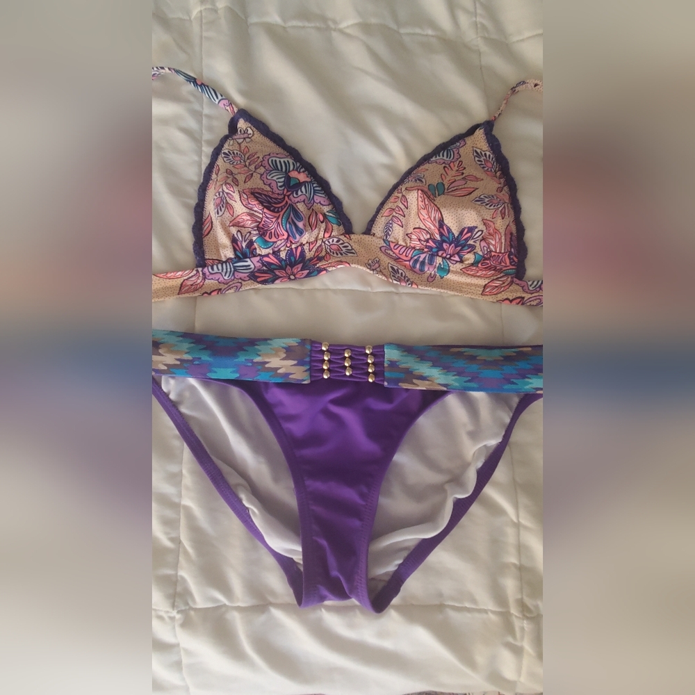 Purple & Paisley Bikini Set s. S/XS